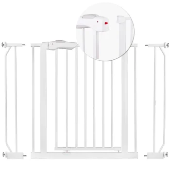 Nukido 718000 drošības vārtiņi bērniem, 75-105 cm, balti