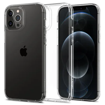 Apple iPhone 12 Pro Max 6.7" Spigen Ultra Hybrid Case Cover, Crystal Clear