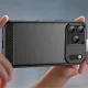 Чехол Carbon Case для iPhone 17 Pro Max, черный