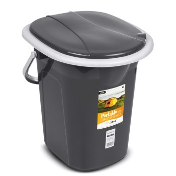 GreenBlue GB320AG Portable Toilet, 19L, Anthracite
