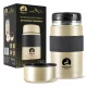Nerūsējošā tērauda ēdiena termoss MOUNTAIN GOAT, 1000 ml, zelta