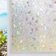 Decorative Self-Adhesive Window Film with Stained Glass Effect, Transparent