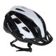 Ikonka Rallex velosipēdista ķivere, L (58-62 cm), melna/balta