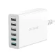 Blitzwolf BW-S15 6x USB tīkla lādētājs, 60W, QC 3.0, balts