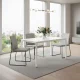 Стол для кухни / письменный стол ModernHome NORD-W, 120x60 см, белый