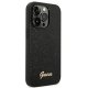 Guess iPhone 14 Pro Case Glitter Script, Black