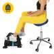 Ergonomiska sedlveida masāžas taburete 4FIZJO ERGO, zila