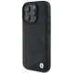 BMW iPhone 16 Pro Case Leather Crossing Lines, Black
