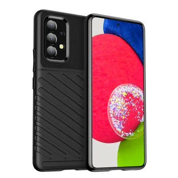 Samsung Galaxy A53 5G (SM-A536) Thunder Series TPU Cover Case, Black | Чехол Кейс Кабура Бампер...