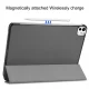 Apple iPad Pro 11\'\' (2024) (A2837 A2925) PU Leather Protective Tri-fold Book Case Cover, Gray | Чехол...
