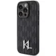 Чехол Karl Lagerfeld Leather Monogram для iPhone 15 Pro Черный