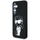 Karl Lagerfeld Silicone Graffiti Ikonik MagSafe vāciņš Samsung Galaxy S25 Melns