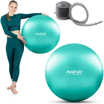 Neo-Sport Фитнес-мяч 65 см NS-951 бирюзовый для тренировок