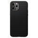 Apple iPhone 12 / 12 Pro 6.1\" Spigen Liquid Air TPU Case Cover, Black | Telefona Vāks Maks Apvalks Bampers