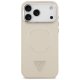 Guess Triangle Logo MagSafe Phone Case Cover iPhone 17 Pro - Beige