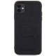 Karl Lagerfeld iPhone 11 / XR vāciņš Rubber Karl Head 3D, melns