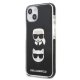 Karl Lagerfeld Karl&Choupette Head iPhone 13 / 14 / 15 vāciņš - Black