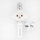 Karaoke mikrofons bērniem Maxlife Animal MX-100 ar Bluetooth skaļruni, balts