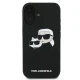 Karl Lagerfeld Silicone Double Heads MagSafe vāciņš priekš iPhone 16 Plus, melns