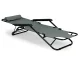 Multigarden Garden Lounger with Headrest, Foldable, Grey