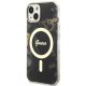 Apple iPhone 14 Plus 6.7\'\' Guess Golden Marble MagSafe Case Cover (GUHMP14MHTMRSK), Black