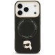 Karl Lagerfeld Big Strap Karl Metal Logo MagSafe maciņš priekš iPhone 17 Pro Max — melns | Phone Case Cover