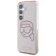 Чехол Karl Lagerfeld Rhinestones K. Head Logo для Samsung Galaxy S25 розовый