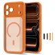Tech-Protect MagPeak MagSafe CC vāciņš Apple iPhone 18 Pro / 17 Pro, matēts oranžs