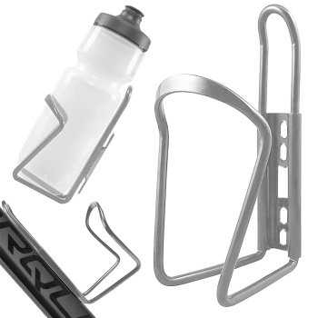 Ūdens Pudeļu Kausu Turētājs Velosipēdam (Alumīnija), Sudraba | Bike Bicycle Water Bottle Cup Bracket Holder