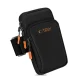 Универсальный спортивный чехол на руку Tech-Protect M7, черно-оранжевый