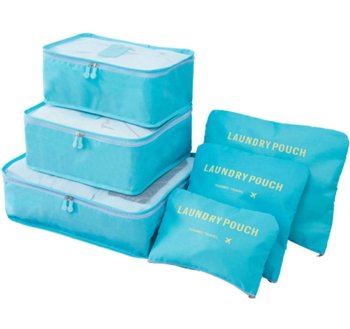Органайзер для Путешествий, 6 штук, Синий