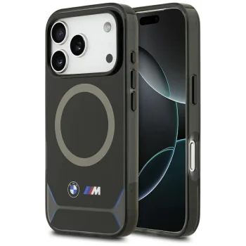 BMW M IML metāla pogu un logotipa MagSafe vāciņš iPhone 17 Pro – zils | Phone Case Cover