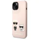Karl Lagerfeld vāciņš iPhone 14 6.1\" KLHMP14SSSKCI MagSafe Silicone, gaiši rozā