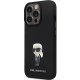 Чехол Karl Lagerfeld Silicone Ikonik Metal Pin для iPhone 13 Pro Max, черный