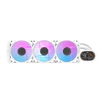 Šķidruma dzesēšanas sistēma Darkflash DH360D White v2, 360 mm, balta