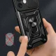 Triecienizturīgs vāciņš Hybrid Armor Camshield priekš iPhone 16 ar kameras aizsegu un statīvu, zils