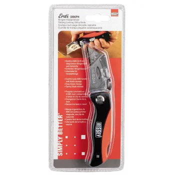 BESSEY DBKPH-EU Folding Utility Knife with ABS Handle