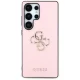 Чехол Guess Grained Big 4G Logo для Samsung Galaxy S25 Ultra, розовый