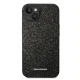 Karl Lagerfeld Glitter Plaque Logo Case for iPhone 14 Plus, Black