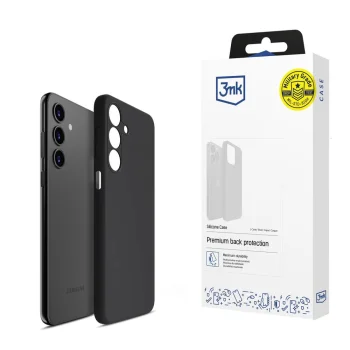 3mk Silicone Case for Samsung Galaxy A15 5G, Black