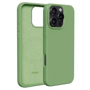Etteri Silicone Mag vāciņš Apple iPhone 16 Pro Max (6.9"), gaiši zaļš