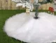 Коврик под новогоднюю елку Ruhhy 72 см, белый
