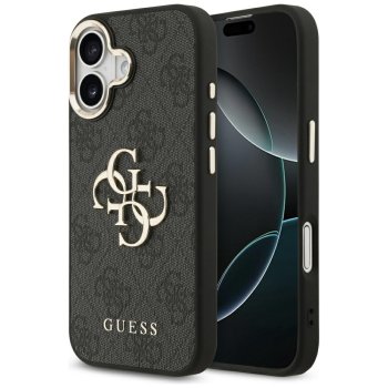 Guess 4G Big 4G Classic Logo maciņš iPhone 17 – melns un zelta krāsā | Phone Case Cover