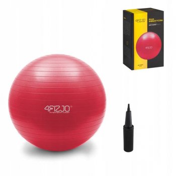 4fizjo Exercise Fitness Gym Rehabilitation Ball - 55 cm, Red