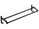 Wall-Mounted Double Towel Rack, Black