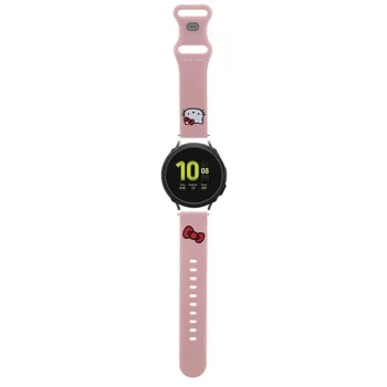 Ремешок Hello Kitty Silicone Kitty Head для смарт-часов 20мм, розовый