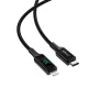 Кабель Acefast C6-01 USB-C на Lightning с дисплеем, 1.2м, 30W, черный