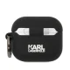 Karl Lagerfeld AirPods 3 Case Silicone Choupette Head 3D, Black