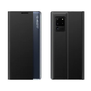 Atverams vāciņš New Sleep Case ar statīva funkciju Samsung Galaxy A73, melns
