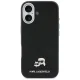 Karl Lagerfeld Karl & Choupette Head Pins Saffiano MagSafe Maciņš ar MagSafe iPhone 17 telefonam – melns | Phone...